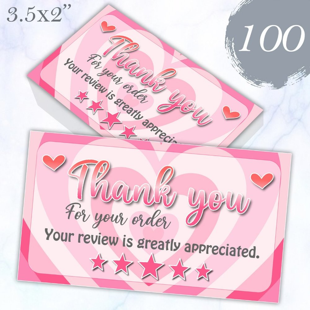 100 Thank You Cards